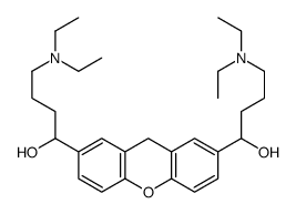 4-(diethylamino)-1-[7-[4-(diethylamino)-1-hydroxybutyl]-9H-xanthen-2-yl]butan-1-ol结构式