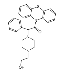 10-{[4-(2-hydroxy-ethyl)-piperazin-1-yl]-phenyl-acetyl}-10H-phenothiazine结构式