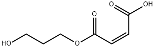 Maleic acid hydrogen 1-(3-hydroxypropyl) ester structure