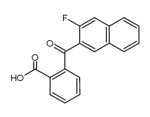 2-(3-Fluor-2-naphthoyl)-benzoesaeure结构式