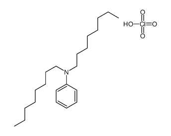 N,N-dioctylaniline,perchloric acid Structure
