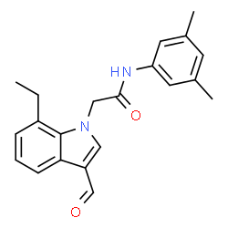 1H-Indole-1-acetamide,N-(3,5-dimethylphenyl)-7-ethyl-3-formyl-(9CI) picture