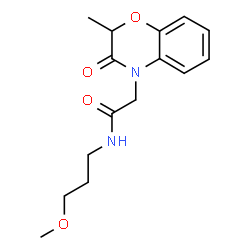 4H-1,4-Benzoxazine-4-acetamide,2,3-dihydro-N-(3-methoxypropyl)-2-methyl-3-oxo-(9CI) Structure