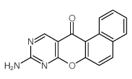9-amino-benzo[5,6]chromeno[2,3-d]pyrimidin-12-one结构式