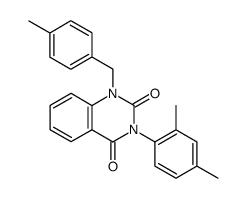 3-(2,4-dimethyl-phenyl)-1-(4-methyl-benzyl)-1H-quinazoline-2,4-dione Structure