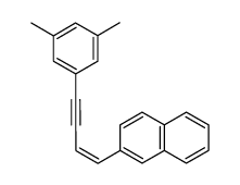 2-[(Z)-4-(3,5-Dimethyl-phenyl)-but-1-en-3-ynyl]-naphthalene结构式