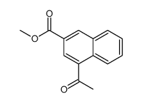 methyl 4-acetylnaphthalene-2-carboxylate结构式