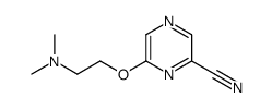 6-[2-(dimethylamino)ethoxy]pyrazine-2-carbonitrile结构式