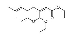 ethyl 3-(diethoxymethyl)-7-methylocta-2,6-dienoate结构式