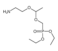 2-[1-(diethoxyphosphorylmethoxy)ethoxy]ethanamine结构式