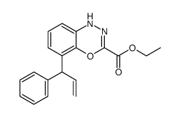 5-(1-phenyl-allyl)-1H-benzo[1,3,4]oxadiazine-3-carboxylic acid ethyl ester结构式