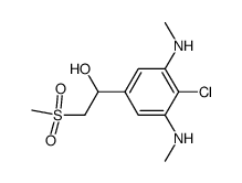 4-chloro-3,5-bis(methylamino)-α-[(methylsulfonyl)-methyl]benzyl alcohol结构式