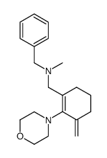 benzyl-methyl-(3-methylene-2-morpholin-4-yl-cyclohex-1-enylmethyl)-amine结构式