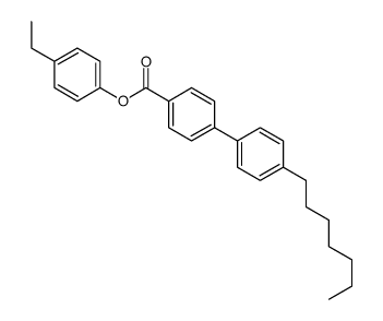 (4-ethylphenyl) 4-(4-heptylphenyl)benzoate Structure