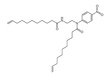 Undec-10-enoic acid (4-nitro-phenyl)-(2-undec-10-enoylamino-ethyl)-amide Structure