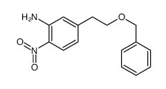 2-nitro-5-(2-phenylmethoxyethyl)aniline结构式