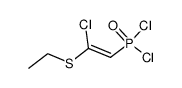 Z-<2-Chlor-(2-ethylthio)-vinyl>-phosphonsaeure-dichlorid Structure