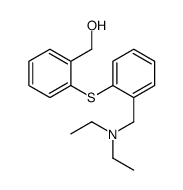 [2-[2-(diethylaminomethyl)phenyl]sulfanylphenyl]methanol结构式