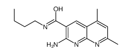 2-amino-N-butyl-5,7-dimethyl-1,8-naphthyridine-3-carboxamide结构式
