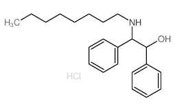 Benzeneethanol, b-(octylamino)-a-phenyl-, hydrochloride (1:1)结构式