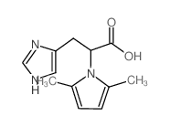 2-(2,5-Dimethyl-pyrrol-1-yl)-3-(1H-imidazol-4-yl)-propionic acid结构式