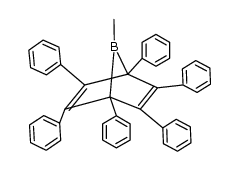 7-methyl-1,2,3,4,5,6-hexaphenyl-7-borabicyclo{2.2.1}heptadiene结构式