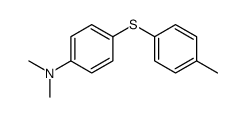 N,N-dimethyl-4-(4-methylphenyl)sulfanylaniline结构式