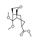 (1R,5R)-9,9-Dimethoxy-3-oxa-bicyclo[3.3.1]nonane-7-carboxylic acid methyl ester结构式