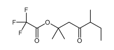 (2,5-dimethyl-4-oxoheptan-2-yl) 2,2,2-trifluoroacetate Structure