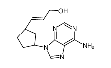 3-[(1R,3S)-3-(6-aminopurin-9-yl)cyclopentyl]prop-2-en-1-ol Structure