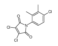 3,4-dichloro-1-(4-chloro-2,3-dimethylphenyl)pyrrole-2,5-dione结构式