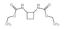 Carbamic acid, 1,2-cyclobutanediylbis-, diethyl ester,trans- (9CI) Structure