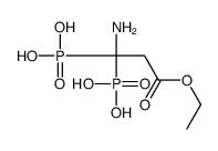 (1-amino-3-ethoxy-3-oxo-1-phosphonopropyl)phosphonic acid Structure