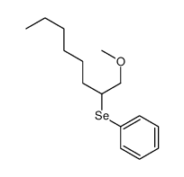 1-methoxyoctan-2-ylselanylbenzene Structure