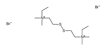 ethyl-[2-[2-[ethyl(dimethyl)azaniumyl]ethyldisulfanyl]ethyl]-dimethylazanium,dibromide Structure