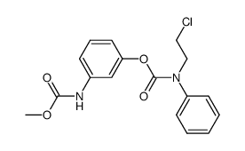 N-(2-chloroethyl)-carbanilic acid [3-(methoxycarbonylamino)-phenyl]-ester Structure