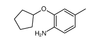 Benzenamine, 2-(cyclopentyloxy)-4-methyl- (9CI)结构式