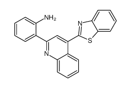 2-[4-(1,3-benzothiazol-2-yl)quinolin-2-yl]aniline Structure