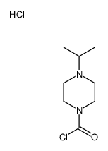 4-propan-2-ylpiperazine-1-carbonyl chloride,hydrochloride Structure