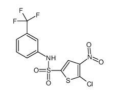 5-chloro-4-nitro-N-[3-(trifluoromethyl)phenyl]thiophene-2-sulfonamide Structure