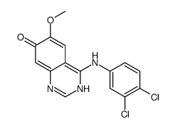 4-(3,4-dichloroanilino)-6-methoxy-1H-quinazolin-7-one结构式