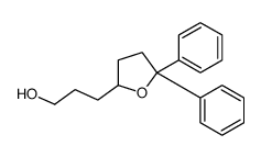 3-(5,5-diphenyloxolan-2-yl)propan-1-ol结构式