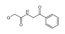N-(2-oxo-2-phenylethyl)chloroacetamide Structure