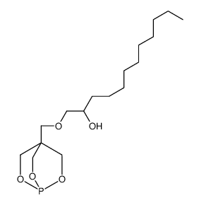 1-(2,6,7-trioxa-1-phosphabicyclo[2.2.2]octan-4-ylmethoxy)dodecan-2-ol Structure