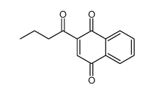 2-butanoylnaphthalene-1,4-dione结构式