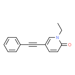 2(1H)-Pyridinone,1-ethyl-5-(phenylethynyl)-(9CI) picture