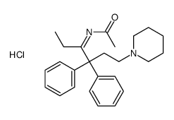 N-(4,4-diphenyl-6-piperidin-1-ylhexan-3-ylidene)acetamide,hydrochloride结构式