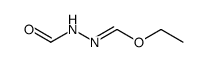N'-formyl-formohydrazonic acid ethyl ester Structure