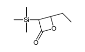 (3S,4R)-4-ethyl-3-trimethylsilyloxetan-2-one Structure
