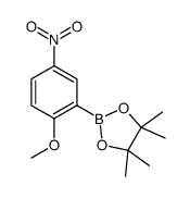 2-甲氧基-5-硝基苯硼酸频哪醇酯结构式